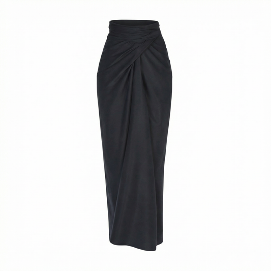 The Wrap Skirt - Onyx